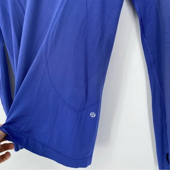 Lululemon Hoodie Royal Blue w/ Hood and Thumbholes - Picture 2 of 6